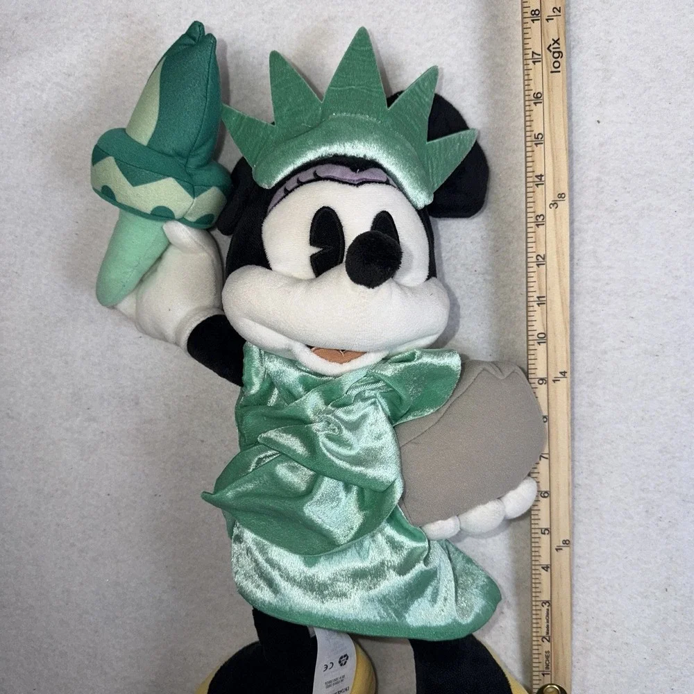 Disney Store Minnie Mouse Statue of Liberty‎ Plush 16
